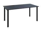 VOS 160/LAK jednací stůl 740x1600x800 mm, podnož černá, deska antracit