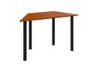 VLS 120/LAK jednací stůl 740x1200/600x600 mm, podnož černá, deska třešeň šumavská