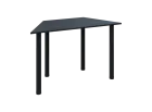 VLS 120/LAK jednací stůl 740x1200/600x600 mm, podnož černá, deska antracit