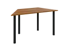 VLS 140/LAK jednací stůl 740x1400/700x700 mm, podnož černá, deska ořech světlý
