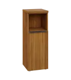 SIN 3 - 4DN kancelářská skříň, 1-dveřová/nika, pravá, 1120x400x400, ořech světlý