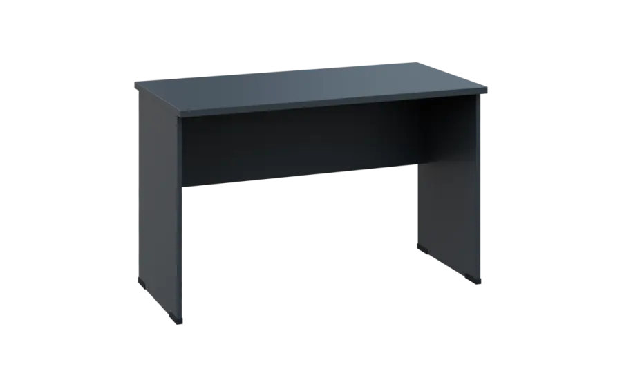 OPL 26 - 12 stůl kancelářský, dřevěná podnož, deska 25 mm, široký 1200 mm, antracit
