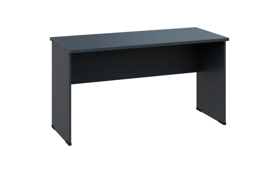 OPL 26 - 14 stůl kancelářský, dřevěná podnož, deska 25 mm, široký 1400 mm, antracit