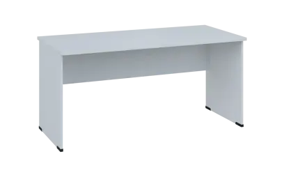 OPL 27 - 16 stůl kancelářský, dřevěná podnož, deska 25 mm, široký 1600 mm, bílá