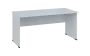 OPL 27 - 16 stůl kancelářský, dřevěná podnož, deska 25 mm, široký 1600 mm, bílá