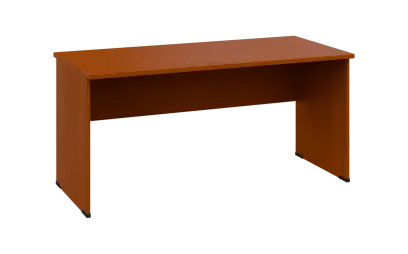 OPL 27 - 16 stůl kancelářský, dřevěná podnož, deska 25 mm, široký 1600 mm, třešeň šumavská