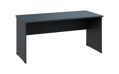 OPL 27 - 16 stůl kancelářský, dřevěná podnož, deska 25 mm, široký 1600 mm, antracit