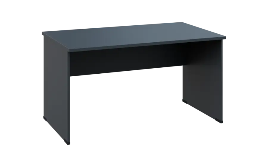 OPL 28 - 14 stůl kancelářský, dřevěná podnož, deska 25 mm, široký 1400 mm, antracit