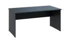 OPL 28 - 16 stůl kancelářský, dřevěná podnož, deska 25 mm, široký 1600 mm, antracit