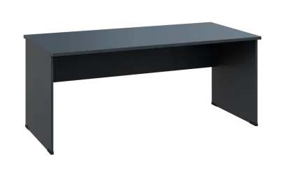 OPL 28 - 18 stůl kancelářský, dřevěná podnož, deska 25 mm, široký 1800 mm, antracit
