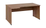 ORL 28 - 164 stůl kancelářský, rohový, levý, dřevěná podnož, deska 25 mm, široký 1600 mm, dub bardolino