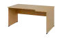 ORL 28 - 164 stůl kancelářský, rohový, pravý, dřevěná podnož, deska 25 mm, široký 1600 mm, javor horský