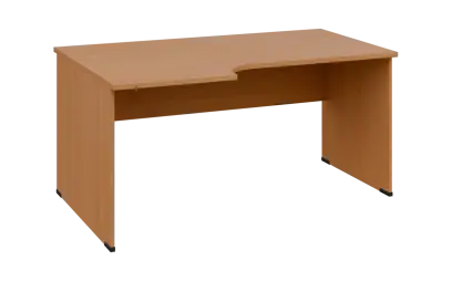 ORL 28 - 166 stůl kancelářský, rohový, levý, dřevěná podnož, deska 25 mm, široký 1600 mm, buk royal ORL 28 - 166 stůl kancelářský, rohový, levý, dřevěná podnož, deska 25 mm, široký 1600 mm, buk royal
