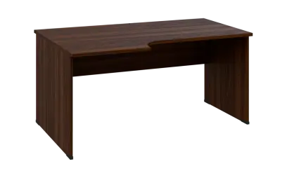 ORL 28 - 166 stůl kancelářský, rohový, levý, dřevěná podnož, deska 25 mm, široký 1600 mm, ořech král ORL 28 - 166 stůl kancelářský, rohový, levý, dřevěná podnož, deska 25 mm, široký 1600 mm, ořech královský