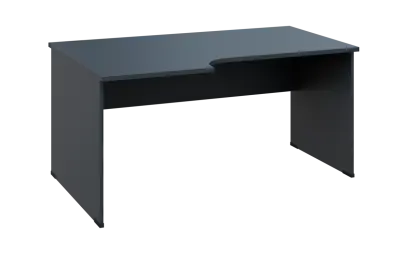 ORL 28 - 166 stůl kancelářský, rohový, levý, dřevěná podnož, deska 25 mm, široký 1600 mm, antracit ORL 28 - 166 stůl kancelářský, rohový, levý, dřevěná podnož, deska 25 mm, široký 1600 mm, antracit