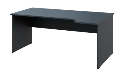 ORL 28 - 184 stůl kancelářský, rohový, pravý, dřevěná podnož, deska 25 mm, široký 1800 mm, antracit ORL 28 - 184 stůl kancelářský, rohový, pravý, dřevěná podnož, deska 25 mm, široký 1800 mm, antracit