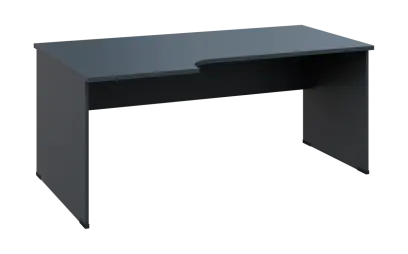 ORL 28 - 186 stůl kancelářský, rohový, levý, dřevěná podnož, deska 25 mm, široký 1800 mm, antracit ORL 28 - 186 stůl kancelářský, rohový, levý, dřevěná podnož, deska 25 mm, široký 1800 mm, antracit