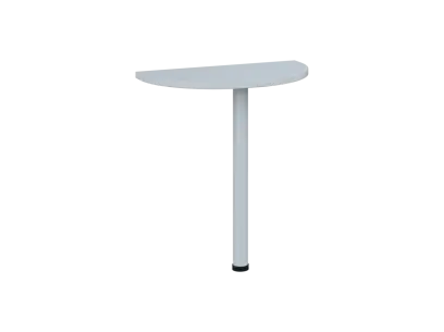 OJD 2 - 70 přístavba jednací, kovová podnož bílá, síla desky 25 mm, široká 700 mm, bílá