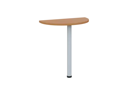 OJD 2 - 70 přístavba jednací, kovová podnož bílá, síla desky 25 mm, široká 700 mm, buk royal