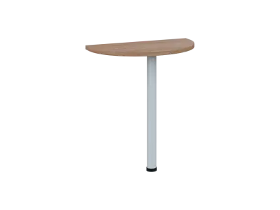 OJD 2 - 70 přístavba jednací, kovová podnož bílá, síla desky 25 mm, široká 700 mm, dub bardolino