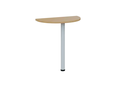 OJD 2 - 70 přístavba jednací, kovová podnož bílá, síla desky 25 mm, široká 700 mm, javor horský