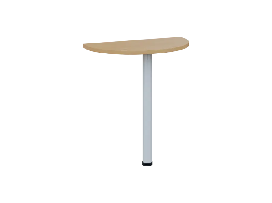 OJD 2 - 70 přístavba jednací, kovová podnož bílá, síla desky 25 mm, široká 700 mm, javor horský