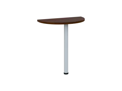 OJD 2 - 70 přístavba jednací, kovová podnož bílá, síla desky 25 mm, široká 700 mm, ořech královský