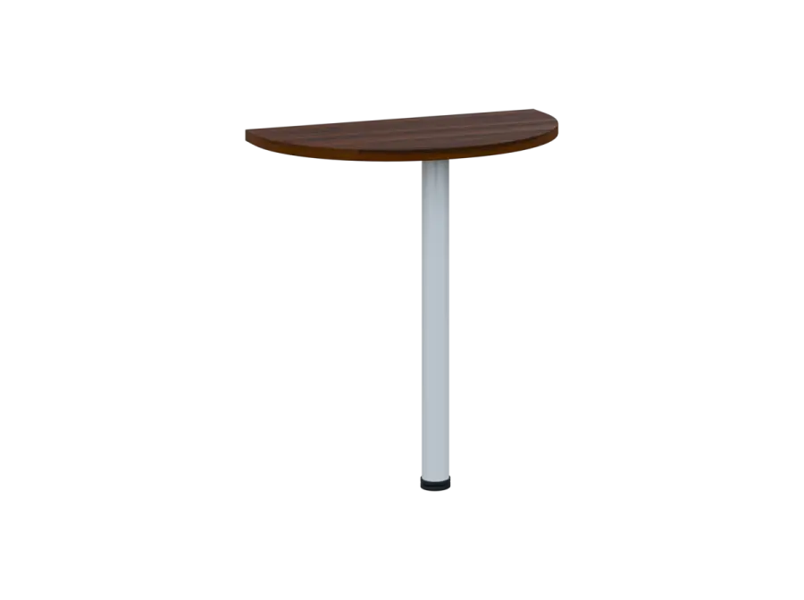 OJD 2 - 70 přístavba jednací, kovová podnož bílá, síla desky 25 mm, široká 700 mm, ořech královský