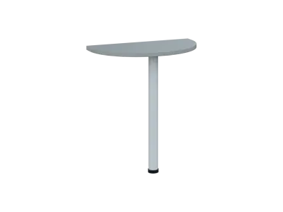 OJD 2 - 70 přístavba jednací, kovová podnož bílá, síla desky 25 mm, široká 700 mm, šedá