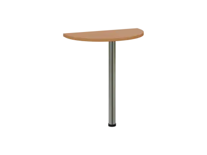 OJD 2 - 70 přístavba jednací, kovová podnož chrom, síla desky 25 mm, široká 700 mm, buk royal