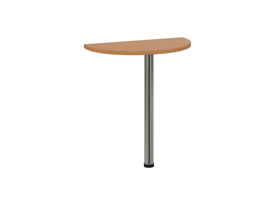 OJD 2 - 70 přístavba jednací, kovová podnož chrom, síla desky 25 mm, široká 700 mm, buk royal