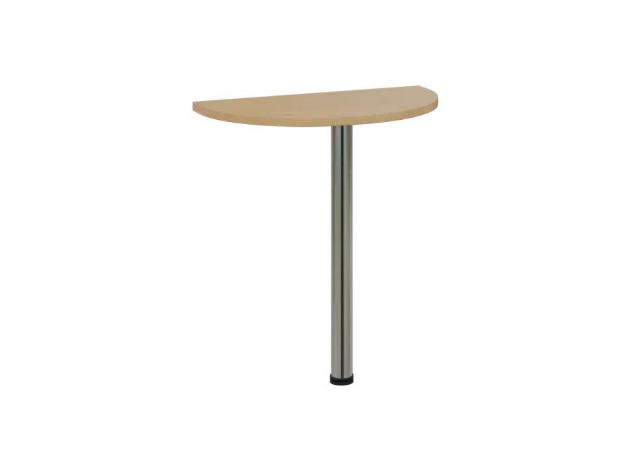 OJD 2 - 70 přístavba jednací, kovová podnož chrom, síla desky 25 mm, široká 700 mm, javor horský