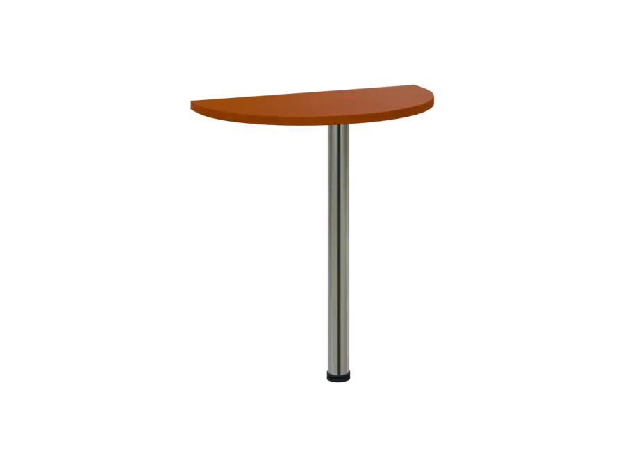 OJD 2 - 70 přístavba jednací, kovová podnož chrom, síla desky 25 mm, široká 700 mm, třešeň šumavská