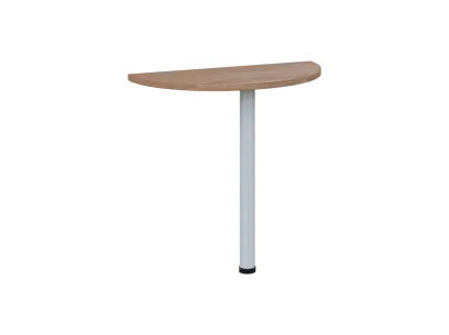 OJD 2 - 80 přístavba jednací, kovová podnož bílá, síla desky 25 mm, široká 800 mm, dub bardolino