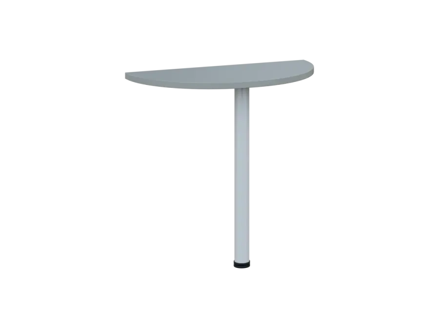 OJD 2 - 80 přístavba jednací, kovová podnož bílá, síla desky 25 mm, široká 800 mm, šedá