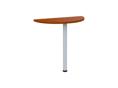 OJD 2 - 80 přístavba jednací, kovová podnož bílá, síla desky 25 mm, široká 800 mm, třešeň šumavská