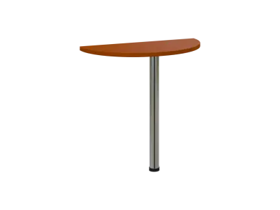 OJD 2 - 80 přístavba jednací, kovová podnož chrom, síla desky 25 mm, široká 800 mm, třešeň šumavská