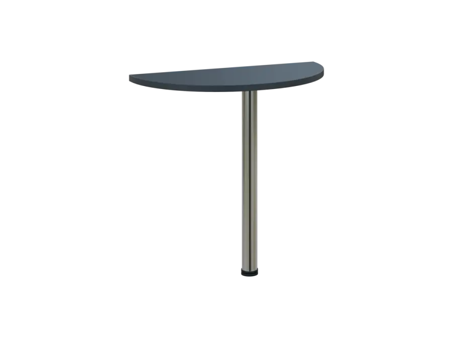 OJD 2 - 80 přístavba jednací, kovová podnož chrom, síla desky 25 mm, široká 800 mm, antracit