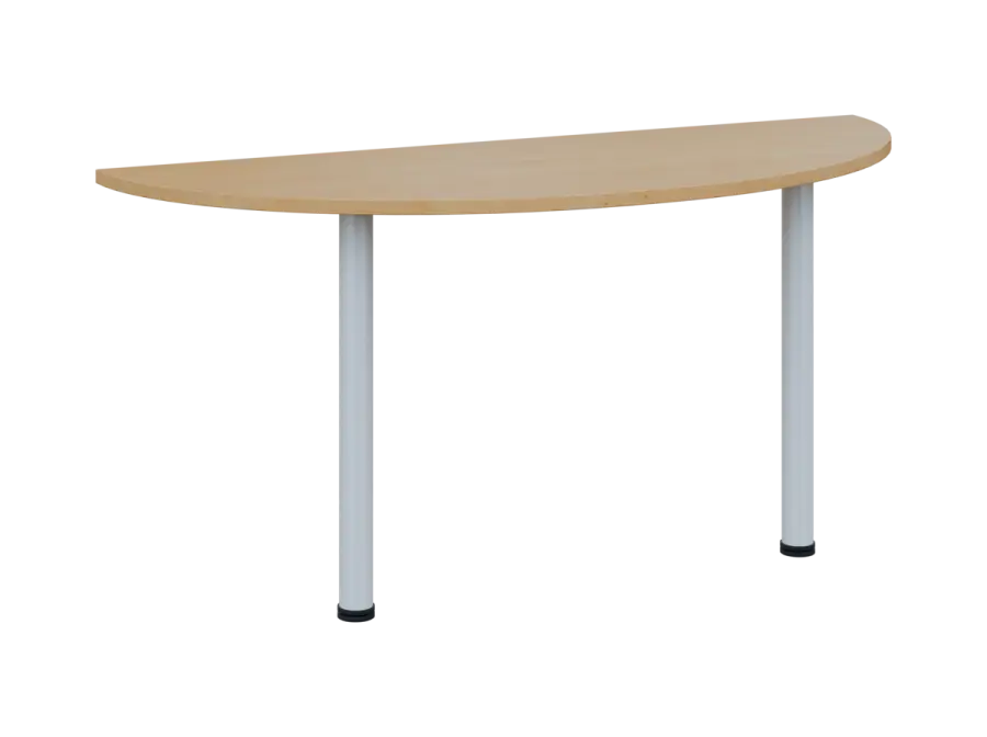 OJC 2 - 16 přístavba jednací, kovová podnož bílá, síla desky 25 mm, široká 1600 mm, javor horský