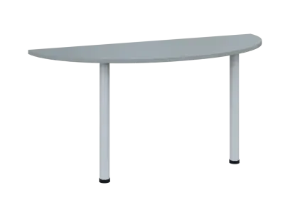 OJC 2 - 16 přístavba jednací, kovová podnož bílá, síla desky 25 mm, široká 1600 mm, šedá