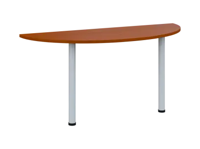 OJC 2 - 16 přístavba jednací, kovová podnož bílá, síla desky 25 mm, široká 1600 mm, třešeň šumavská