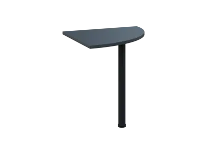 OS 27 - 7 deska spojovací, kovová podnož černá, síla desky 25 mm, široká 700 mm, antracit