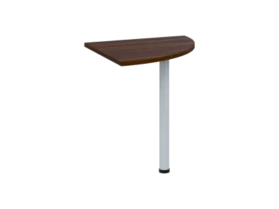 OS 27 - 7 deska spojovací, kovová podnož bílá, síla desky 25 mm, široká 700 mm, ořech královský