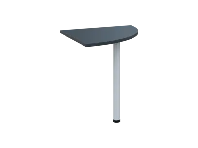 OS 27 - 7 deska spojovací, kovová podnož bílá, síla desky 25 mm, široká 700 mm, antracit