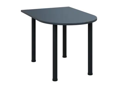 OJV 28 - 12 přístavba jednací, kovová podnož černá, síla desky 25 mm, široká 1200 mm, antracit OJV 28 - 12 přístavba jednací, kovová podnož černá, síla desky 25 mm, široká 1200 mm, antracit