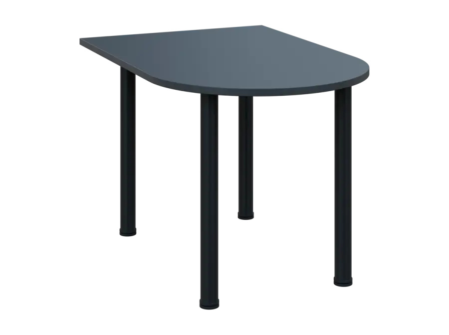 OJV 28 - 12 přístavba jednací, kovová podnož černá, síla desky 25 mm, široká 1200 mm, antracit