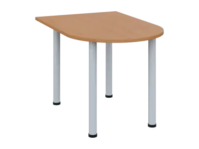 OJV 28 - 12 přístavba jednací, kovová podnož bílá, síla desky 25 mm, široká 1200 mm, buk royal OJV 28 - 12 přístavba jednací, kovová podnož bílá, síla desky 25 mm, široká 1200 mm, buk royal