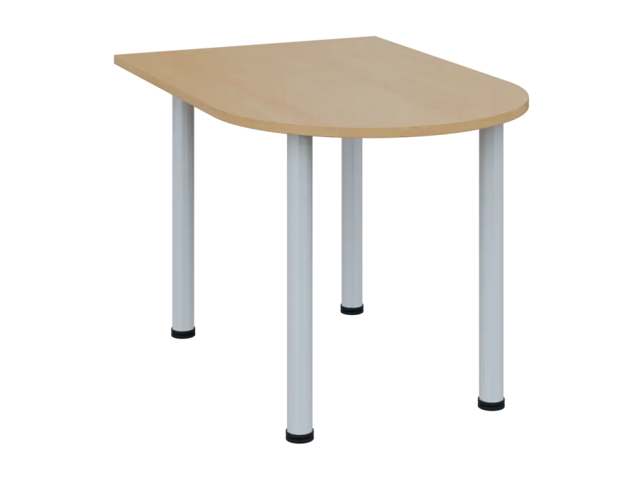 OJV 28 - 12 přístavba jednací, kovová podnož bílá, síla desky 25 mm, široká 1200 mm, javor horský