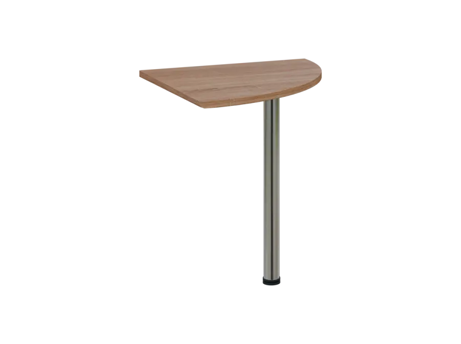 OS 27 - 7 deska spojovací, kovová podnož chrom, síla desky 25 mm, široká 700 mm, dub bardolino