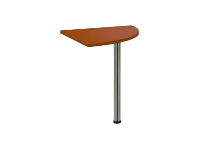 OS 27 - 7 deska spojovací, kovová podnož chrom, síla desky 25 mm, široká 700 mm, třešeň šumavská